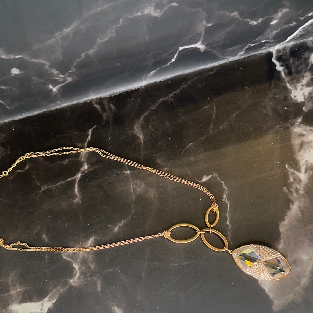 Swarovski Gold and Crystal Necklace
